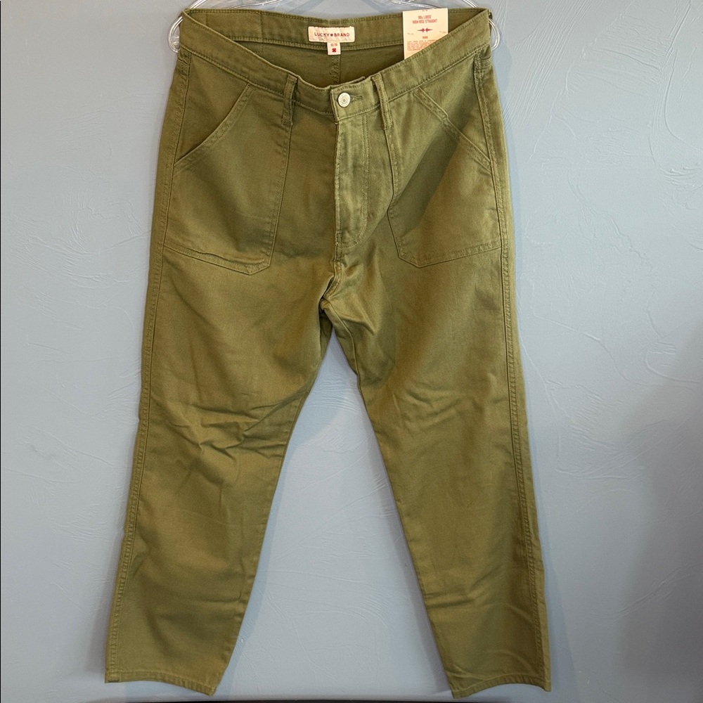 Lucky Brand Olive Green Casual Pants